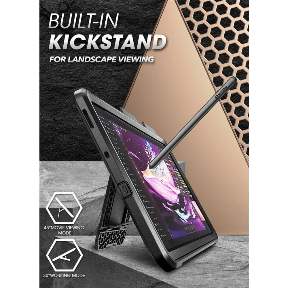 Hurtownia GSM - Etui Supcase Unicorn Beetle Pro Samsung Galaxy Tab S6 Lite 10.4 2022/2020 Černá - SPC116BLK - {ean13} - Hurt