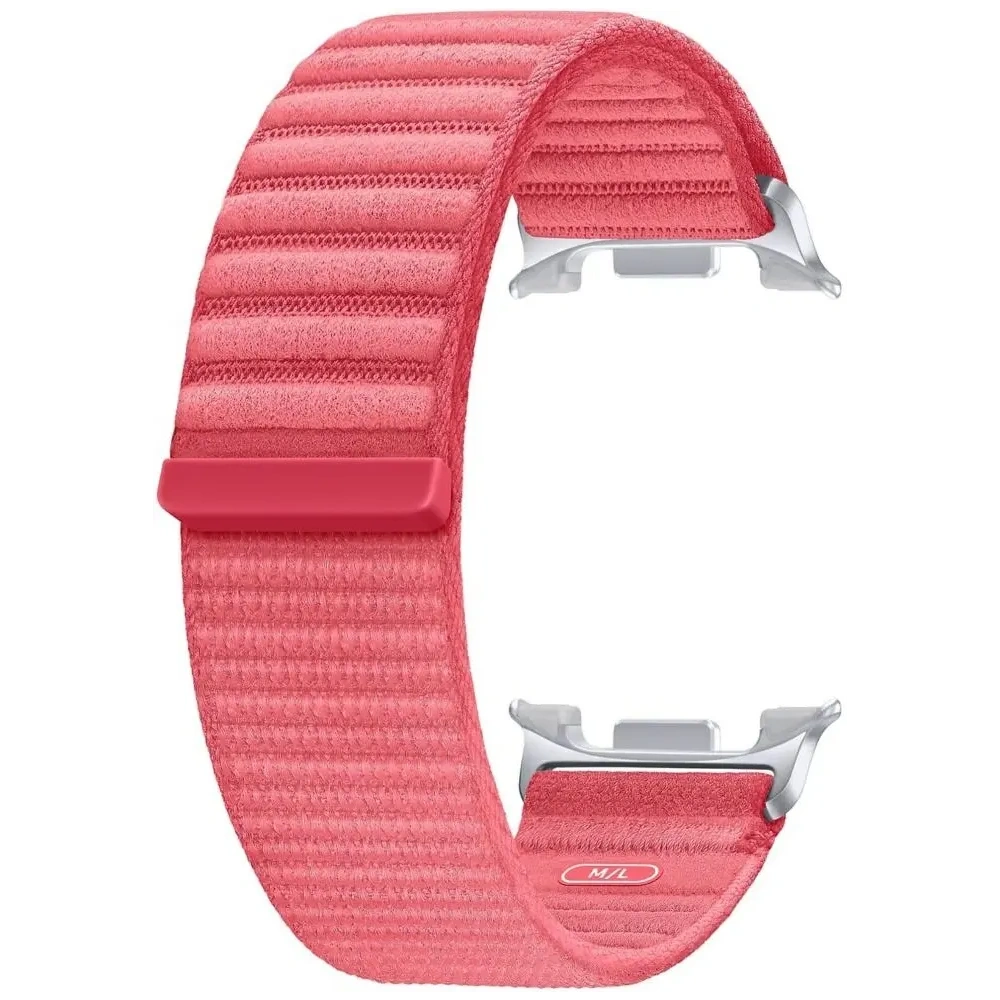 Pasek Samsung Fabric do Galaxy Watch8 / Watch8 Classic (M/L) coralred