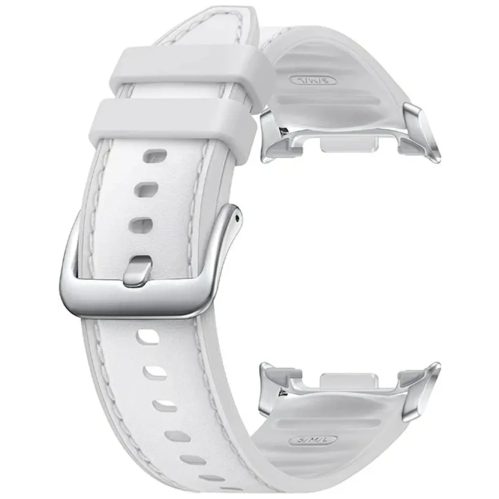 Pasek Samsung Hybrid do Galaxy Watch8 Classic (S/M/L) biały