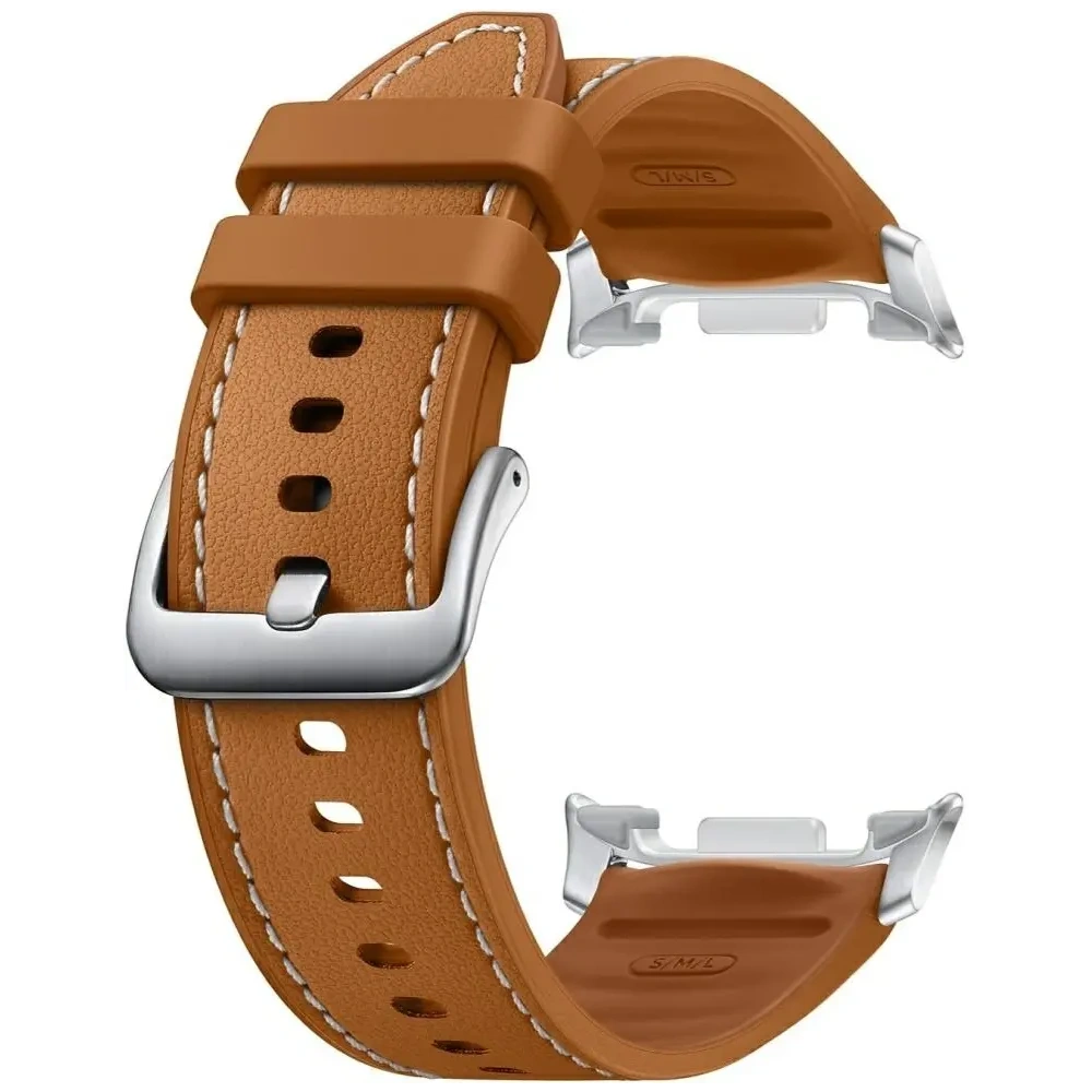 Pasek Samsung Hybrid do Galaxy Watch8 Classic (S/M/L) karmel