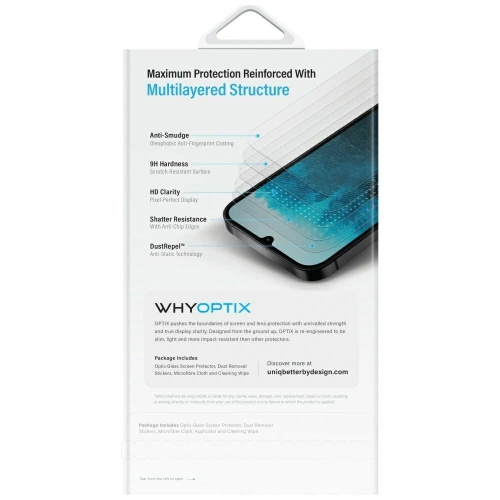 Szkło hartowane prywatyzujące UNIQ Optix Privacy do Samsung Galaxy Z Fold7