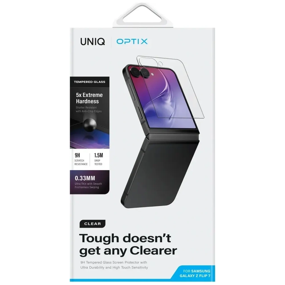 Szkło hartowane UNIQ Optix Clear do Samsung Galaxy Z Flip7