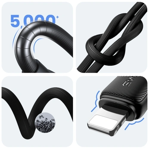 Kabel USAMS KY Series US-SJ694 USB-A / Lightning 2.4A 2m biały