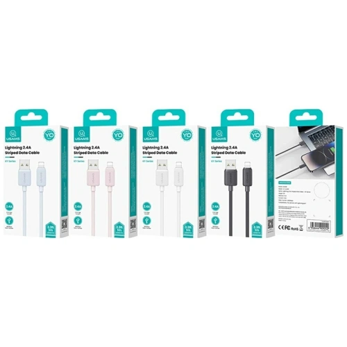 Kabel USAMS KY Series US-SJ694 USB-A / Lightning 2.4A 2m biały