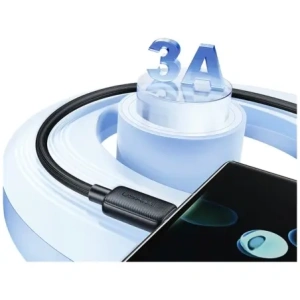Kabel USAMS KY Series US-SJ698 3A USB-A / USB-C 3m czarny