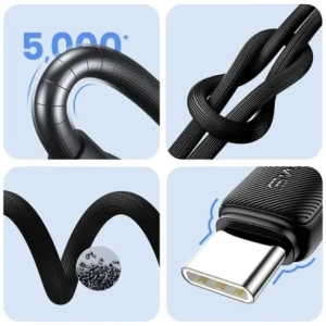 Kabel USAMS KY Series US-SJ701 60W USB-C / USB-C 3m czarny