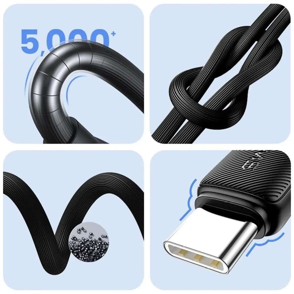 Kabel USAMS KY Series US-SJ701 60W USB-C / USB-C 3m czarny