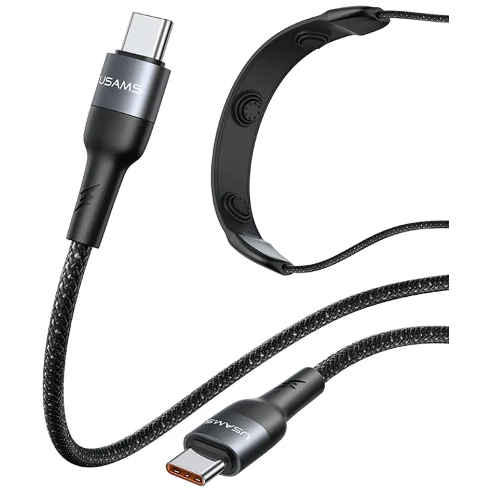 Kabel USAMS SJ759 U89 100W Fast Charging z masażerem czarny