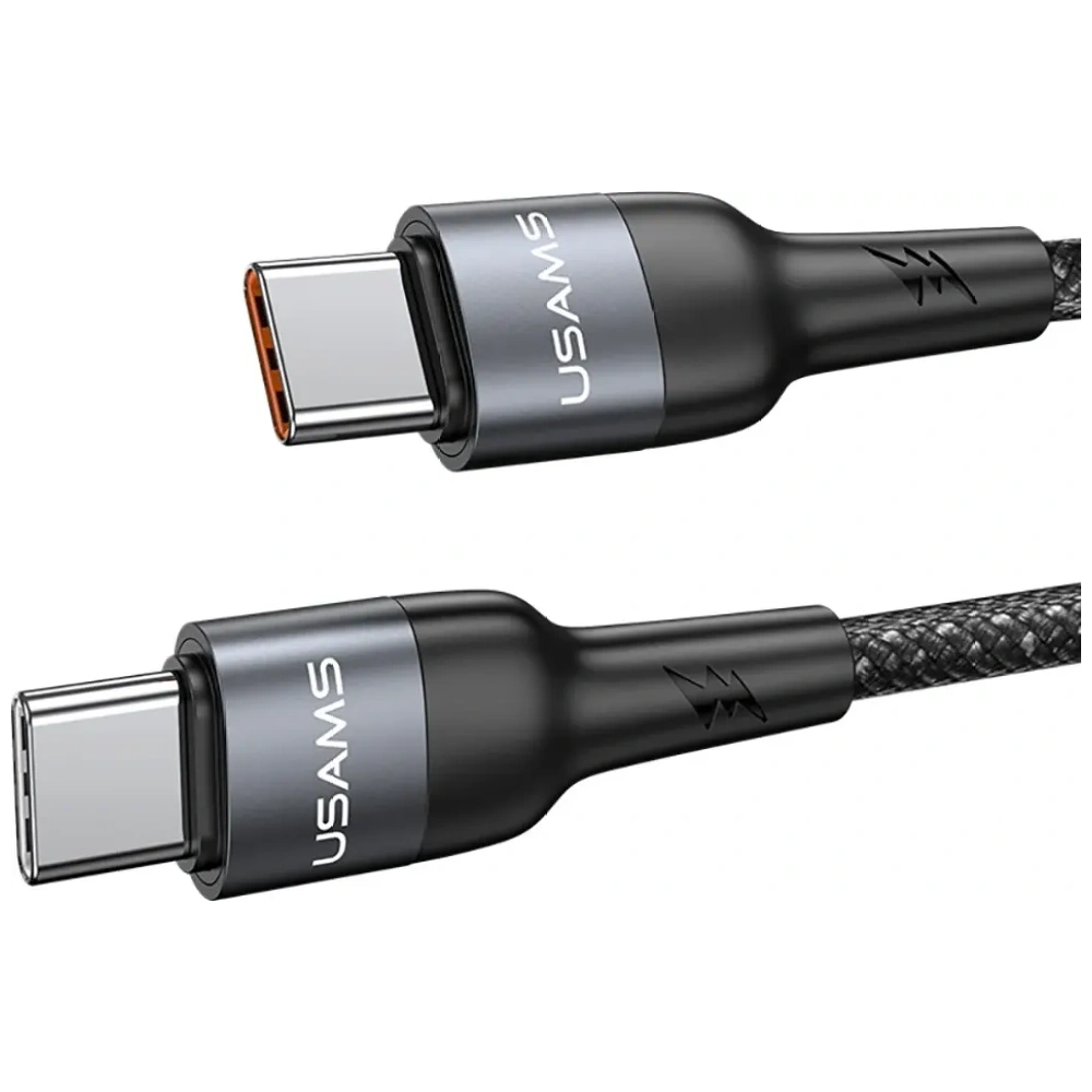 Kabel USAMS SJ759 U89 100W Fast Charging z masażerem czarny