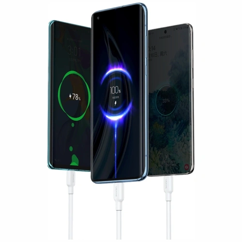 Kabel USAMS US-SJ603 U84 3A USB-C / USB-A 3m biały