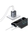 Ładowarka sieciowa USAMS CC290 T66 45W GaN USB-A, USB-C srebrny