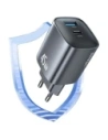 Ładowarka sieciowa USAMS CC290 T66 45W GaN USB-A, USB-C srebrny