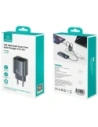 Ładowarka sieciowa USAMS CC290 T66 45W GaN USB-A, USB-C srebrny