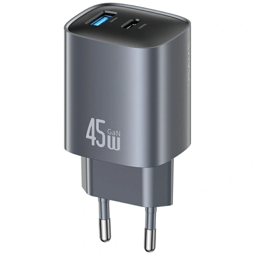 Ładowarka sieciowa USAMS CC290 T66 45W GaN USB-A, USB-C tarnish