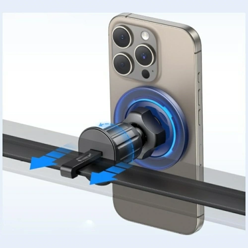 Uchwyt samochodowy do kratki USAMS ZJ081 MagSafe niebieski