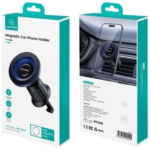 Uchwyt samochodowy do kratki USAMS ZJ081 MagSafe niebieski