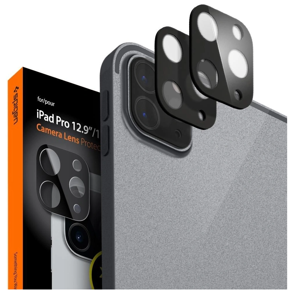 Hurtownia GSM - Tvrzené sklo Spigen Glass FC Camera Apple iPad Pro 11 2020 (2. generace) /12.9 2020 (4. generace) Černé [2 PACK] - SPN1184 - {ean13} - Hurt