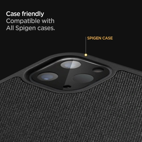 Szkło hartowane Spigen Glass FC Camera Apple iPad Pro 11 2020 (2. generacji) /12.9 2020 (4. generacji) Black [2 PACK]