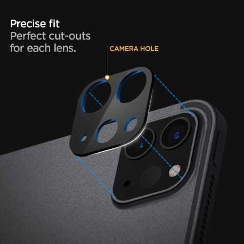 Szkło hartowane Spigen Glass FC Camera Apple iPad Pro 11 2020 (2. generacji) /12.9 2020 (4. generacji) Black [2 PACK]