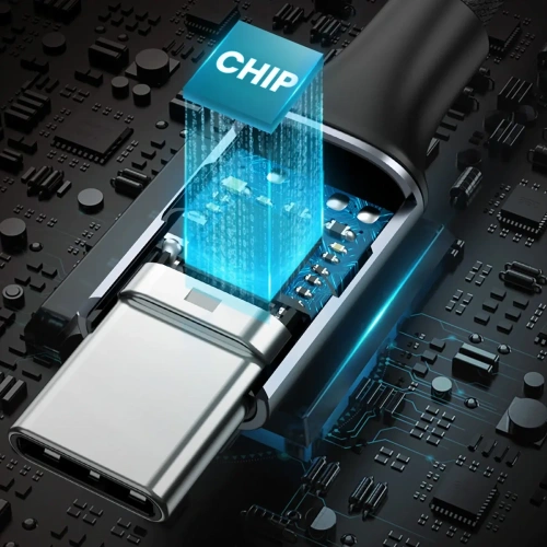 Adapter audio UGREEN AV161 USB-C (męski) / mini jack 3,5 mm (żeński) 10cm szary