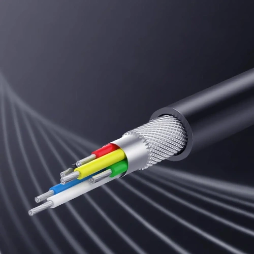 Adapter UGREEN CM193 50596 audio dwuportowy USB-C (męski) - mini jack 3.5mm / USB-C (żeński) szary