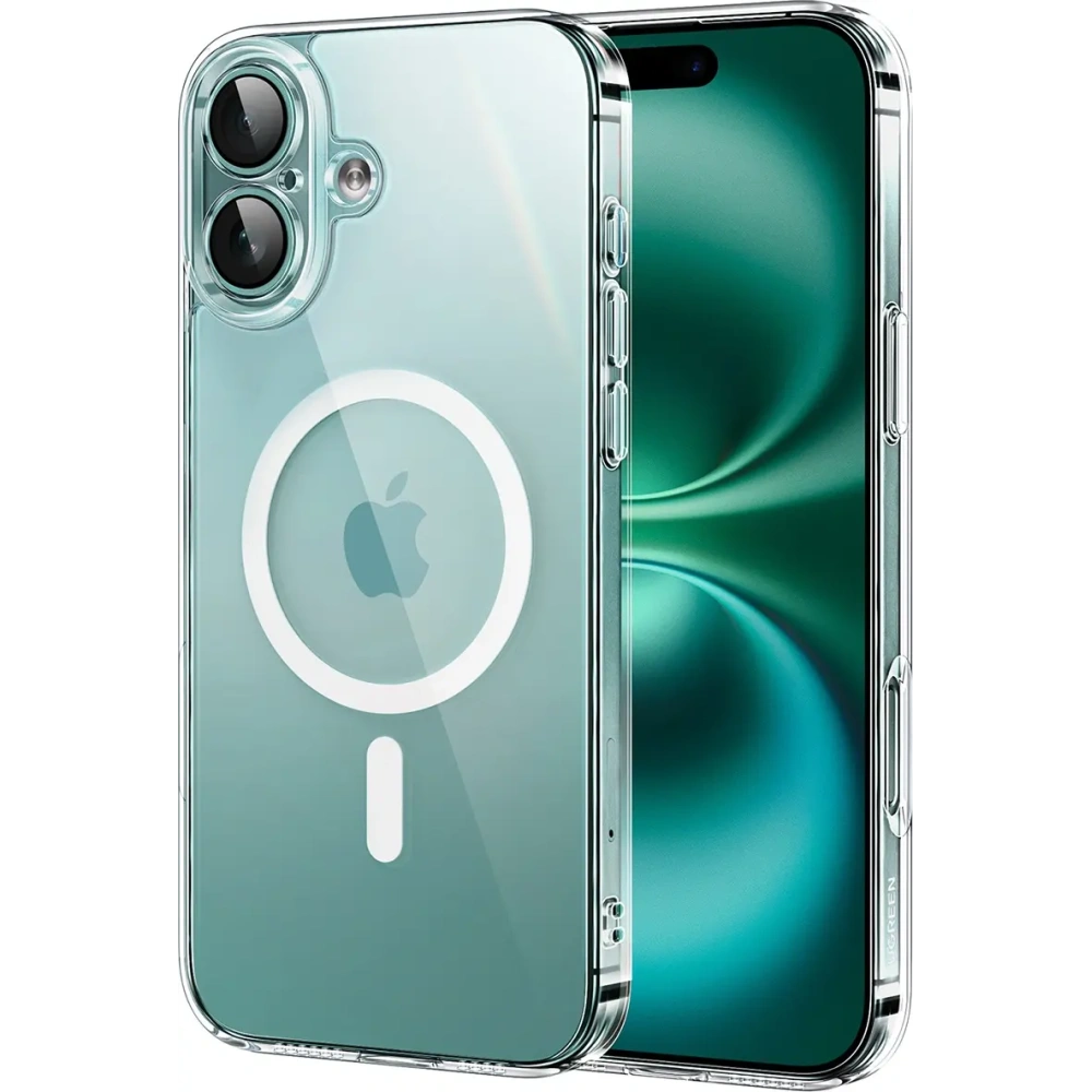 Etui UGREEN Classy Clear Magnetic do Apple iPhone 16 Plus przezroczyste
