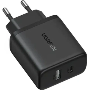 Ładowarka sieciowa UGREEN X227 20W GaN USB-A, USB-C czarna