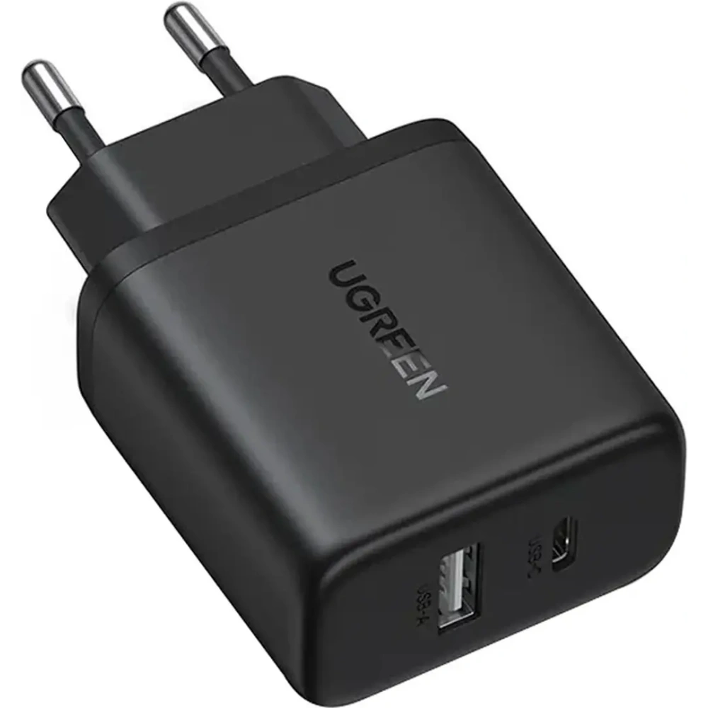 Ładowarka sieciowa UGREEN X227 20W GaN USB-A, USB-C czarna