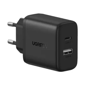 Ładowarka sieciowa UGREEN X227 20W GaN USB-A, USB-C czarna