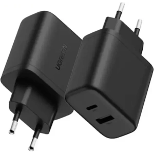 Ładowarka sieciowa UGREEN X227 20W GaN USB-A, USB-C czarna