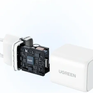Ładowarka sieciowa UGREEN X513 30W GaN USB-C biała