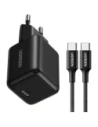 Ładowarka sieciowa UGREEN X513 30W GaN USB-C + kabel USB-C 1m czarna