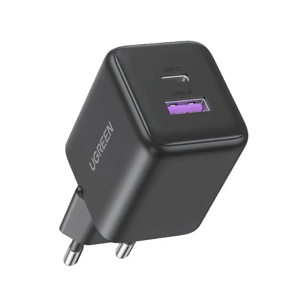 Ładowarka sieciowa UGREEN X516 30W GaN USB-A, USB-C szara
