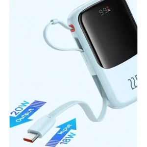 Powerbank Baseus Qpow Pro+ 22.5W 10000mAh USB-C niebieski