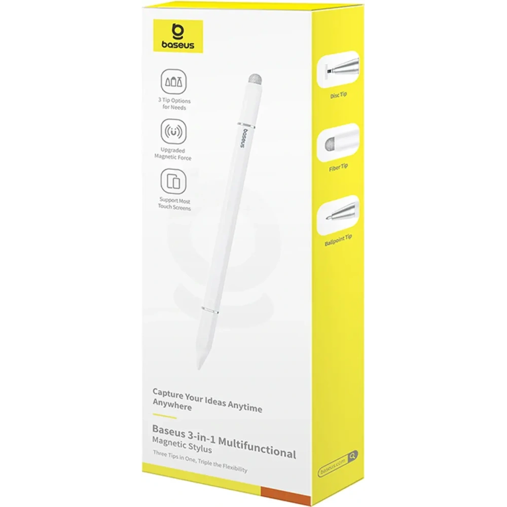 Rysik Baseus Smooth Writing III 3w1 stylus pasywny wersja magnetyczna biały