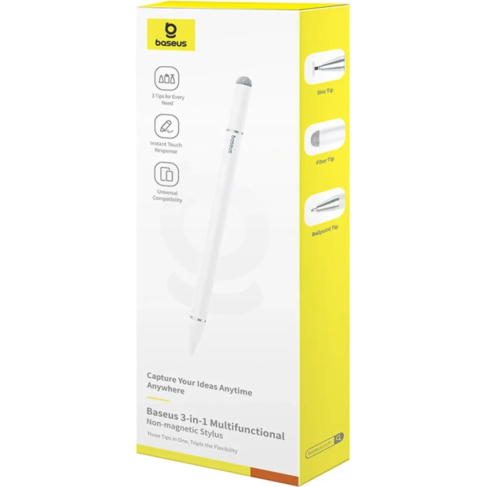 Rysik Baseus Smooth Writing III 3w1 stylus pasywny wersja niemagnetyczna biały