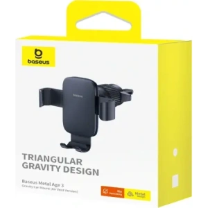 Uchwyt samochodowy do kratki Baseus Metal Age 3 grawitacyjny czarny