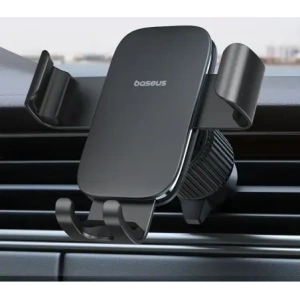 Uchwyt samochodowy do kratki Baseus Metal Age 3 grawitacyjny czarny