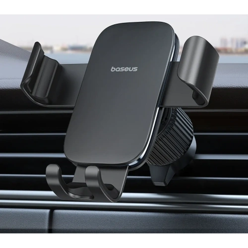 Uchwyt samochodowy do kratki Baseus Metal Age 3 grawitacyjny czarny