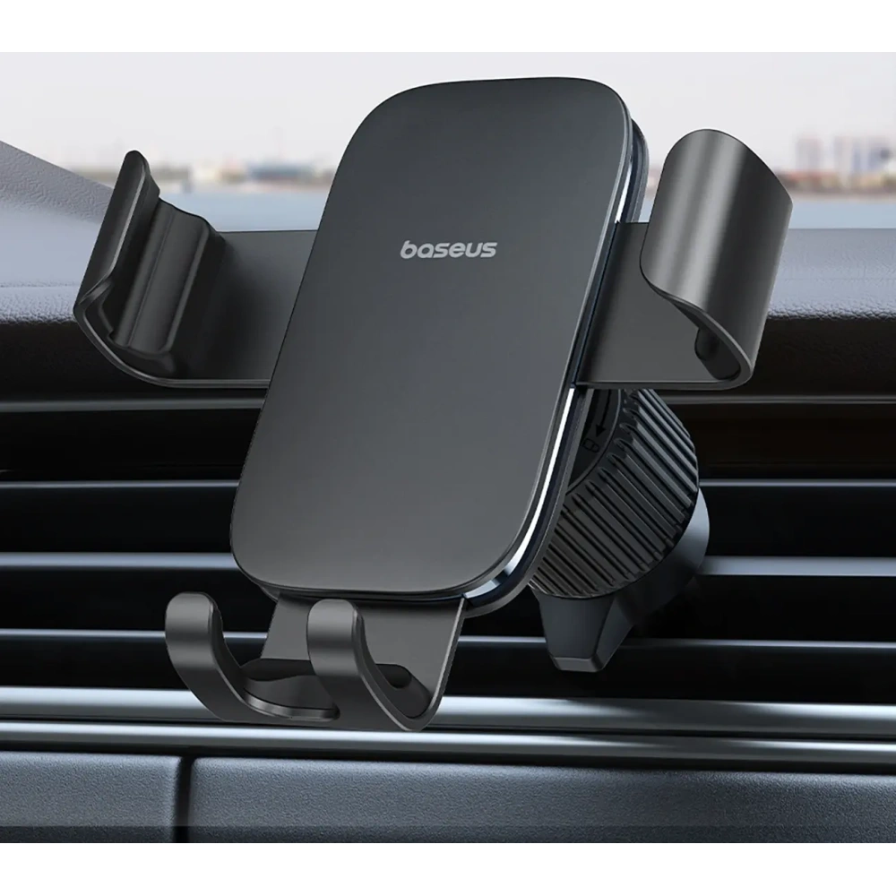 Uchwyt samochodowy do kratki Baseus Metal Age 3 grawitacyjny czarny