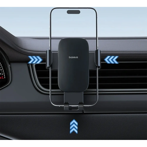 Uchwyt samochodowy do kratki Baseus Metal Age 3 grawitacyjny czarny