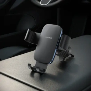 Uchwyt samochodowy do kratki Baseus Metal Age 3 grawitacyjny czarny