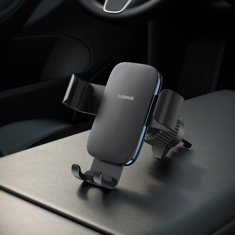 Uchwyt samochodowy do kratki Baseus Metal Age 3 grawitacyjny czarny