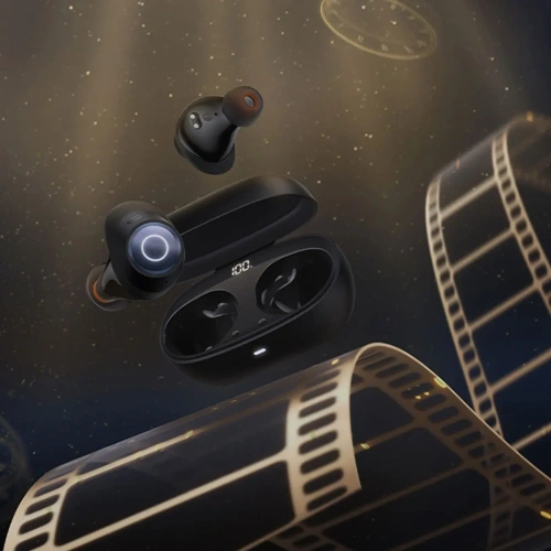 Bezprzewodowe słuchawki dokanałowe Baseus Bowie MA20 Pro TWS ANC IPX6 czarne