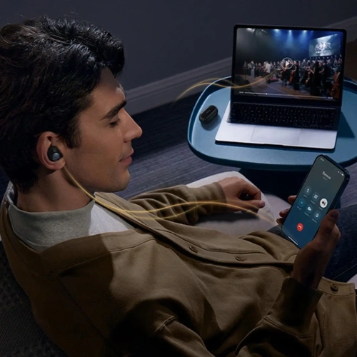 Bezprzewodowe słuchawki dokanałowe Baseus Bowie MA20 Pro TWS ANC IPX6 czarne