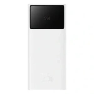 Powerbank Baseus EnerFill FP41 30000mAh 22.5W z kablem Baseus Simple USB-A / USB-C 3A 30cm biały