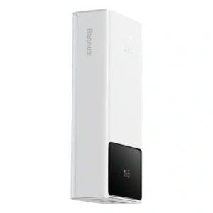 Powerbank Baseus EnerFill FP41 30000mAh 22.5W z kablem Baseus Simple USB-A / USB-C 3A 30cm biały