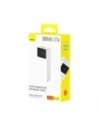 Powerbank Baseus EnerFill FP41 30000mAh 22.5W z kablem Baseus Simple USB-A / USB-C 3A 30cm biały