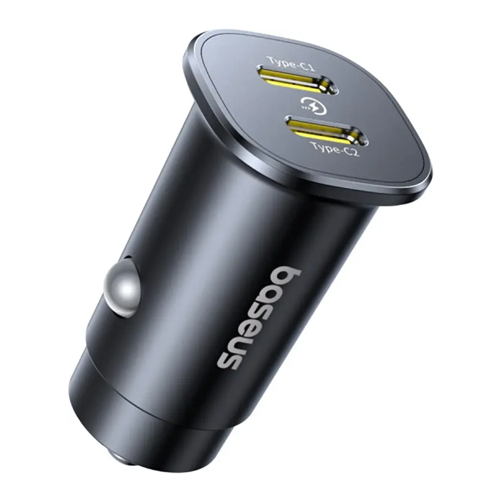 Ładowarka samochodowa Baseus GoTrip 2xUSB-C 30W czarna