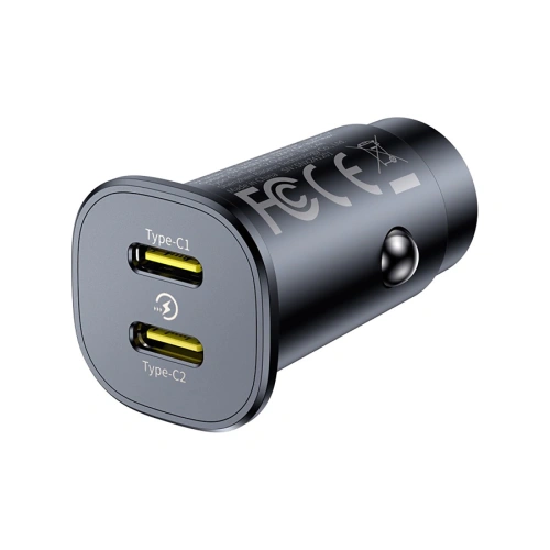 Ładowarka samochodowa Baseus GoTrip 2xUSB-C 30W czarna